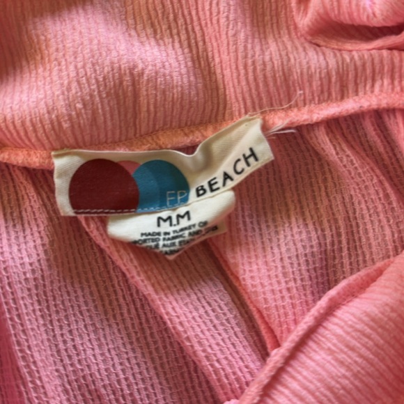 Free People Beach Pink Sleeveless Tiered Dress With Pockets. EUC - Picture 3 of 3